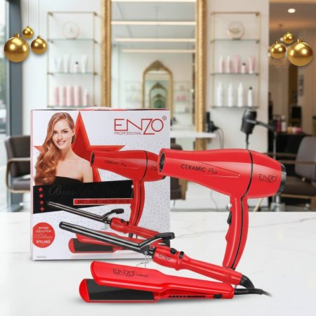ENZO Ceramic Pro Hair Care Set – طقم إنزو الاحترافي للعناية وتصفيف الشعر بالسيراميك